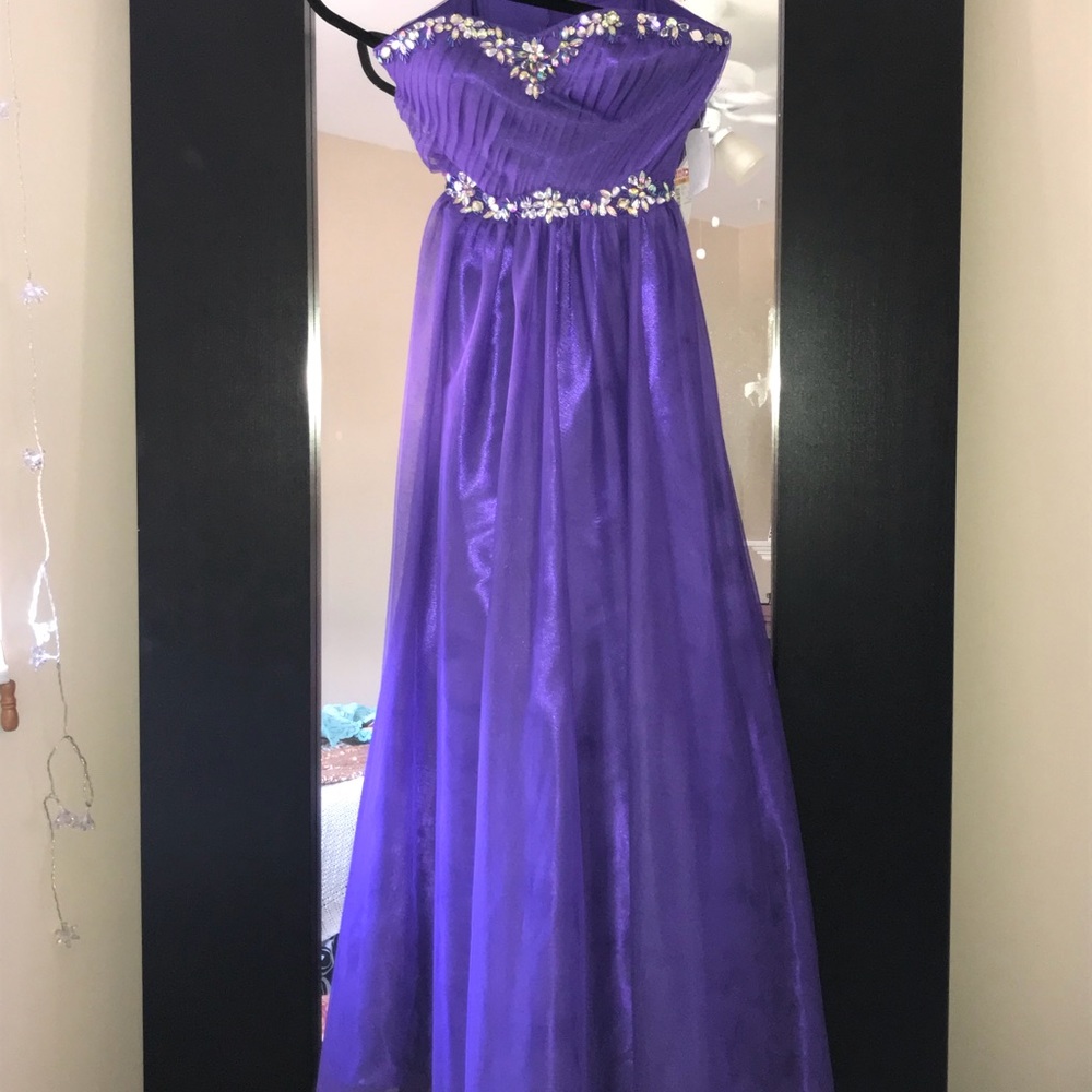 Purple prom dress